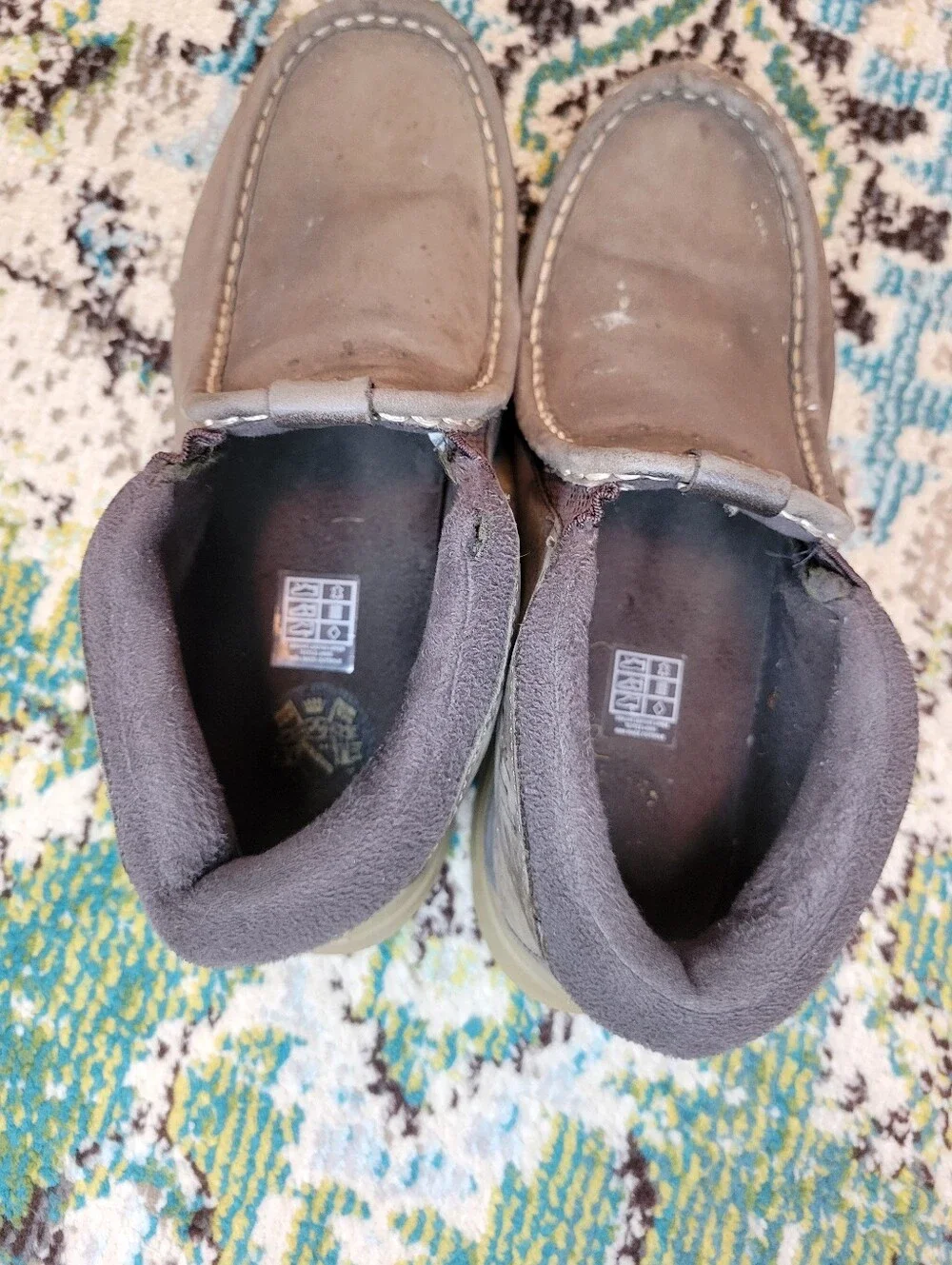 Helly Hansen Brown Leather Suede Slip On Comfort Boot, Size Mens 12